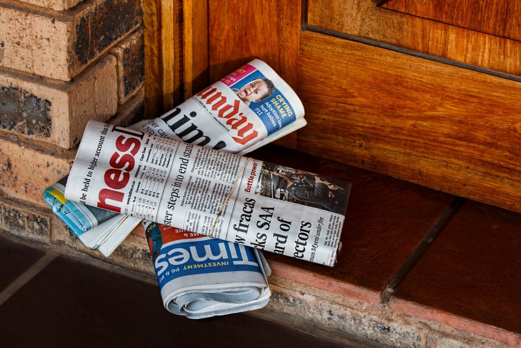 News Papers Delivery on door steps